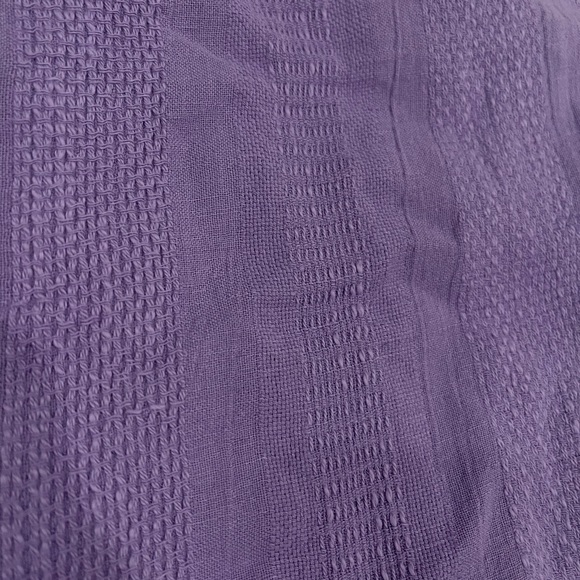 Free People Banita Pant Set Linen Cotton Split Top Wide Leg High-Waisted Purple - Picture 8 of 12